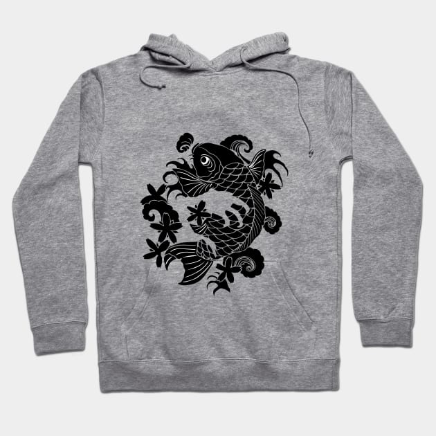 Koi Tattoo Hoodie by josefaqueenbean